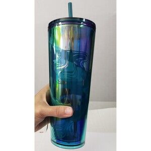 Starbucks Siren Iridescent Mermaid Tumbler Cold Cup 24oz Venti NWT